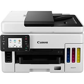 Multifunktionsdrucker Canon MAXIFY GX6050, 3-in-1, USB/LAN/WLAN, Auto Duplex/Mobildruck, bis A4, inkl. 4 Tintenflaschen