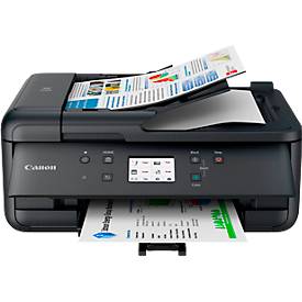 Multifunktionsdrucker Canon PIXMA TR7650, 4 in 1, USB/WLAN/Cloud, Auto-Duplex/Mobildruck/Randlosdruck, bis A4, inkl. 5 Tintenpatronen