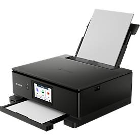 Multifunktionsdrucker Canon PIXMA TS8750, 3 in 1, USB/WLAN/Cloud/SDCard, Auto-Duplex/Mobildruck, bis A4, inkl. 6 Tintenpatronen, schwarz