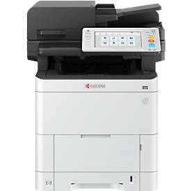 Multifunktionsdrucker Kyocera ECOSYS MA4000cifx, Drucken/Kopieren/Faxen/Scannen, bis DIN A4, B 480 × T 578 × H 572 mm, weiß-schwarz