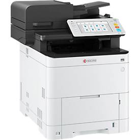 Multifunktionsdrucker Kyocera ECOSYS MA4000cifx, Drucken/Kopieren/Faxen/Scannen, bis DIN A4, B 480 × T 578 × H 572 mm, weiß-schwarz
