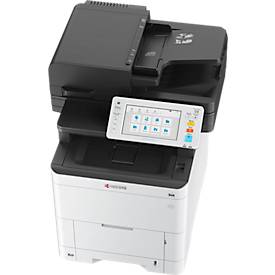 Multifunktionsdrucker Kyocera ECOSYS MA4000cifx, Drucken/Kopieren/Faxen/Scannen, bis DIN A4, B 480 × T 578 × H 572 mm, weiß-schwarz