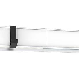 Multifunktionsklemmleiste MAULpro, inkl. 2 Multifunktionshaken, für Flipchartblöcke ab 11 mm Lochung, B 42 x T 15 x L 1000 mm, Aluminium