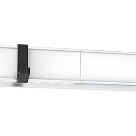 Multifunktionsklemmleiste MAULpro, inkl. 2 Multifunktionshaken, für Flipchartblöcke ab 11 mm Lochung, B 42 x T 15 x L 500 mm, Aluminium