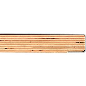 Multiplex-Arbeitsplatte, 40 mm stark, Gewindehülsen, Stahlabdeckung, Buchenholz verleimt, B 2000 x T 700 mm