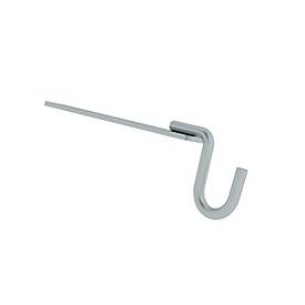 Munk Eimerhaken für Leitern, verzinkter Stahl, kompatibel mit gebördelten Stufen- und Sprossenleitern 