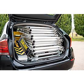 Munk FlexxTower Rollgerüst, Aluminium-Rundrohr, werkzeuglose Montage, klappbare Dreiecksausleger, GS-geprüft, Lastklasse 3, H 4,10 m