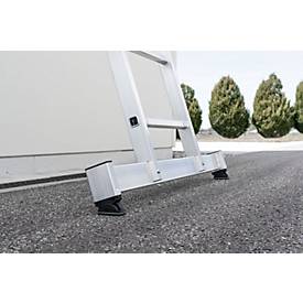 Munk Mehrzweckleiter, 3-teilig, nivello®-Traversen, stabil & langlebig, 3x13 Sprossen