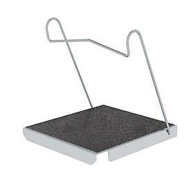 Munk Plattform für Sprossenleitern, Aluminium, Rutschhemmung R13, Korundeinstreuung, max. 150 kg