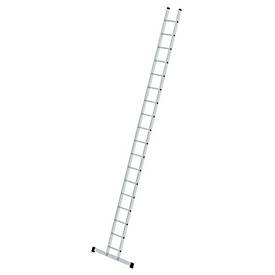 Munk Sprossen-Anlegeleiter, Aluminium, B 350 mm, Sprossenabstand 280 mm, belastbar bis 150 kg, 18 Sprossen