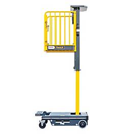 Munk Vertikalmastlift FlexxLift, manuelle Ein-Hand-Bedienung, Hub bis 4,20 m, Gasdruckfeder, Diebstahlsicherung, 150 kg Belastung