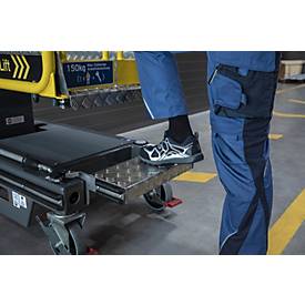 Munk Vertikalmastlift FlexxLift, manuelle Ein-Hand-Bedienung, Hub bis 4,20 m, Gasdruckfeder, Diebstahlsicherung, 150 kg Belastung