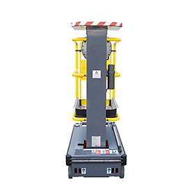 Munk Vertikalmastlift FlexxLift, manuelle Ein-Hand-Bedienung, Hub bis 4,20 m, Gasdruckfeder, Diebstahlsicherung, 150 kg Belastung