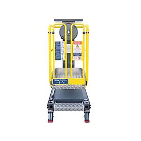 Munk Vertikalmastlift FlexxLift, manuelle Ein-Hand-Bedienung, Hub bis 4,20 m, Gasdruckfeder, Diebstahlsicherung, 150 kg Belastung