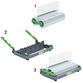 Nachfüllbare Folienkassette GBC Foton 30, mit 100 mic Laminierrolle, hochglanz, bis zu 190 A4 Seiten