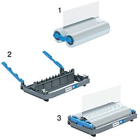 Nachfüllbare Folienkassette GBC Foton 30, mit 75 mic Laminierrolle, hochglanz, bis zu 250 A4 Seiten