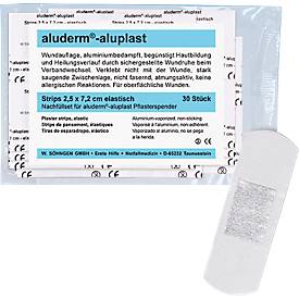 Nachfüllset Typ 2 für Pflasterspender aluderm®-aluplast, 7,2 x 2,5 cm, 30 Strips