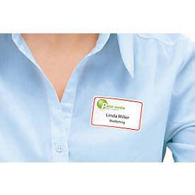 Namens- und Textiletiketten Herma, A4, 80 x 50 mm, selbstklebend, roter Rand, 200 Stück