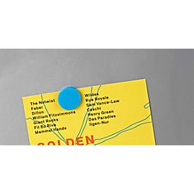 Neodym-Magnete Maul, 10 Stück, Silikon-Ummantelung, bis 0,8 kg, Ø 18 x T 4 mm, farbsortiert