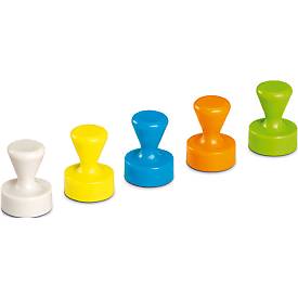 Neodym-Magnete Maul, hohe Haftkraft, 10 Stück in Kegelform, farbig sortiert