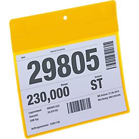 Neodym-Magnettaschen B 210 x H 148 mm (A5 quer), 10 Stück, gelb