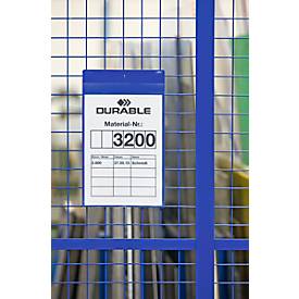 Neodym-Magnettaschen B 210 x H 297 mm (A4 hoch), 10 Stück, blau