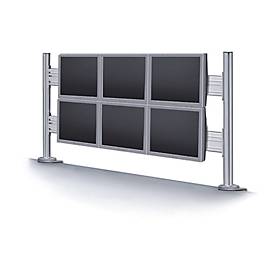 Neomounts by Newstar FPMA-DTB200 - Befestigungskit - fest - für 6 LCD-Displays - Silber