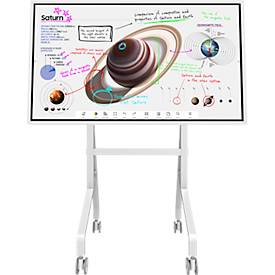 Neomounts by Newstar mobiler Monitorständer MOVE Go Flip FL50-515WH1, für 1 Samsung Flip Display mit 55' oder 65', höhenverstellbar, drehbar, neigbar