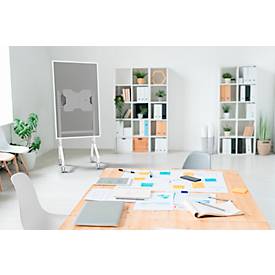 Neomounts by Newstar mobiler Monitorständer MOVE Go Flip FL50-515WH1, für 1 Samsung Flip Display mit 55' oder 65', höhenverstellbar, drehbar, neigbar