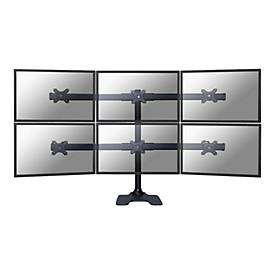 Neomounts FPMA-D700DD6 - Aufstellung - für 6 LCD-Displays - Schwarz - Bildschirmgröße: 25.4-68.6 cm (10'-27')