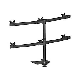 Neomounts FPMA-D700DD6 - Aufstellung - für 6 LCD-Displays - Schwarz - Bildschirmgröße: 25.4-68.6 cm (10'-27')