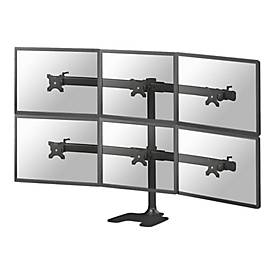 Neomounts FPMA-D700DD6 - Aufstellung - für 6 LCD-Displays - Schwarz - Bildschirmgröße: 25.4-68.6 cm (10'-27')