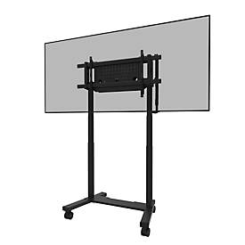 Neoumounts by Newstar mobiele monitorstandaard FL55-975BL1 MOVE Lift XL, voor 1 scherm 75-115"/tot 160 kg, gemotoriseerd, in hoogte verstelbaar, staal, zwart