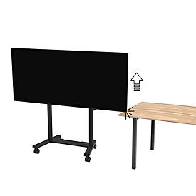 Neoumounts by Newstar mobiler Monitorständer FL55-975BL1 MOVE Lift XL, für 1 Display 75-115'/bis 160 kg, motorisiert, höhenverstellbar, Stahl, schwarz
