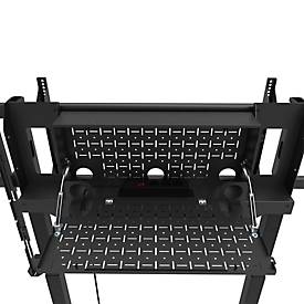 Neoumounts by Newstar mobiler Monitorständer FL55-975BL1 MOVE Lift XL, für 1 Display 75-115'/bis 160 kg, motorisiert, höhenverstellbar, Stahl, schwarz