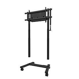 Neoumounts by Newstar mobiler Monitorständer FL55-975BL1 MOVE Lift XL, für 1 Display 75-115'/bis 160 kg, motorisiert, höhenverstellbar, Stahl, schwarz