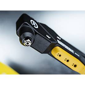 Nietzange Rapid RP40 MULTI™, für Nieten mit 3,2/4,0/4,8 mm, inkl. Messwerkzeug, 3 Bohrer, 150 Nieten