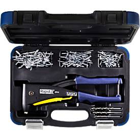 Nietzange Rapid RP40 MULTI™, für Nieten mit 3,2/4,0/4,8 mm, inkl. Messwerkzeug, 3 Bohrer, 150 Nieten