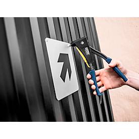 Nietzange Rapid RP40 MULTI™, für Nieten mit 3,2/4,0/4,8 mm, inkl. Messwerkzeug, 3 Bohrer, 150 Nieten