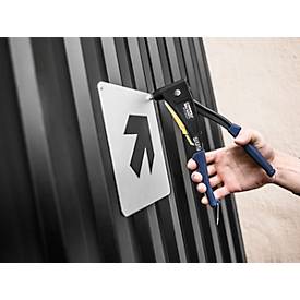 Nietzange Rapid RP60 Multi™, 360°-Kopf, für Nieten mit 3,2/4,0/4,8 mm, inkl. Messwerkzeug, 3 Bohrer, 150 Nieten