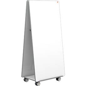 Nobo Move &amp; Meet Mobiel Whiteboardsysteem, dubbelzijdig whiteboard, 900 x 1800 mm, magnetisch, verrijdbaar
