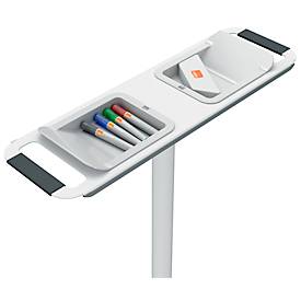 Nobo Move & Meet Mobile Whiteboard- & Notiztafel-System, 2 Whiteboards, 2 Notiztafeln, 900 x 1800 mm, magnethaftend, fahrbar