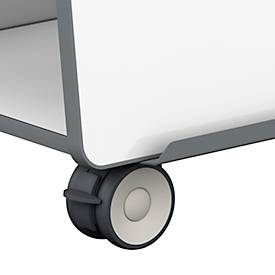 Nobo Move & Meet Mobile Whiteboard-System, doppelseitiges Whiteboard, 900 x 1800 mm, magnethaftend, fahrbar