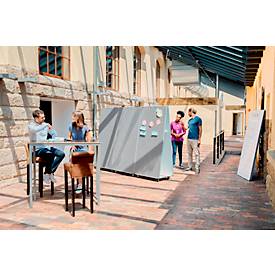 Nobo Move & Meet Mobile Whiteboard-System, doppelseitiges Whiteboard, 900 x 1800 mm, magnethaftend, fahrbar