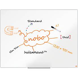 nobo Whiteboard Nano Clean, Stahl, weiß nanobeschichtet, magnethaftend, B 1200 x H 900 mm