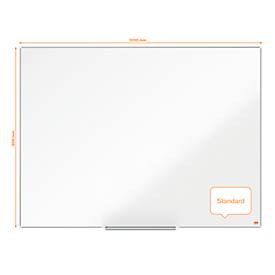 nobo Whiteboard Nano Clean, Stahl, weiß nanobeschichtet, magnethaftend, B 1200 x H 900 mm
