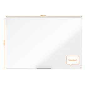 nobo Whiteboard Nano Clean, Stahl, weiß nanobeschichtet, magnethaftend, B 1800 x H 1200 mm