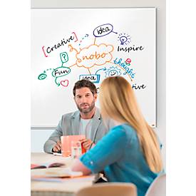 nobo Whiteboard Nano Clean, Stahl, weiß nanobeschichtet, magnethaftend, B 2000 x H 1000 mm