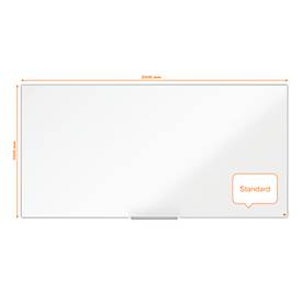 nobo Whiteboard Nano Clean, Stahl, weiß nanobeschichtet, magnethaftend, B 2100 x H 1200 mm