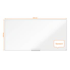 nobo Whiteboard Nano Clean, Stahl, weiß nanobeschichtet, magnethaftend, B 2400 x H 1200 mm